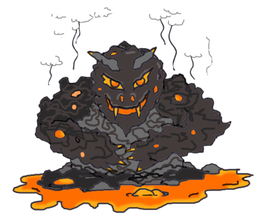 A lava monster